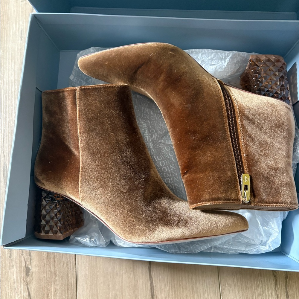 Antonio Melani Kinsley Velvet Ember Boots 8m